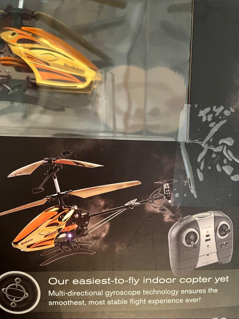 Brookstone Orange & Gold uControl Cloud Force RC Helicopter - Picture 3 of 3